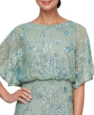 Petite Sequined Blouson Dress