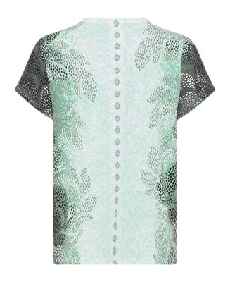 売れ筋商品|||オルセン Tシャツ トップス レディース Women's Panneaux Print Tunic T-Shirt Mint green Olsen Women's Panneaux Print Tunic T-Shirt - Macy's
