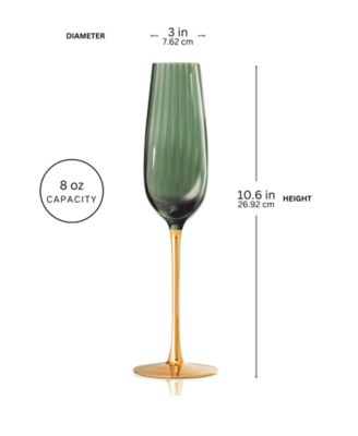 Posh Champagne Flutes, Set of 2