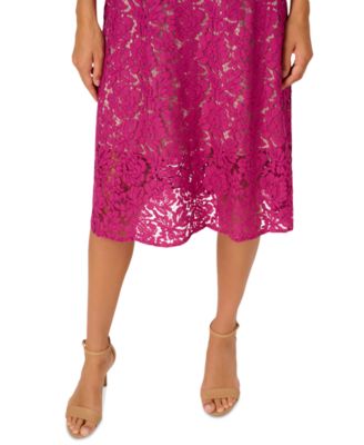 Women's Sleeveless Lace Midi Dress