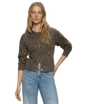 Women's Must-Have Animal-Print Long-Sleeve Cardigan