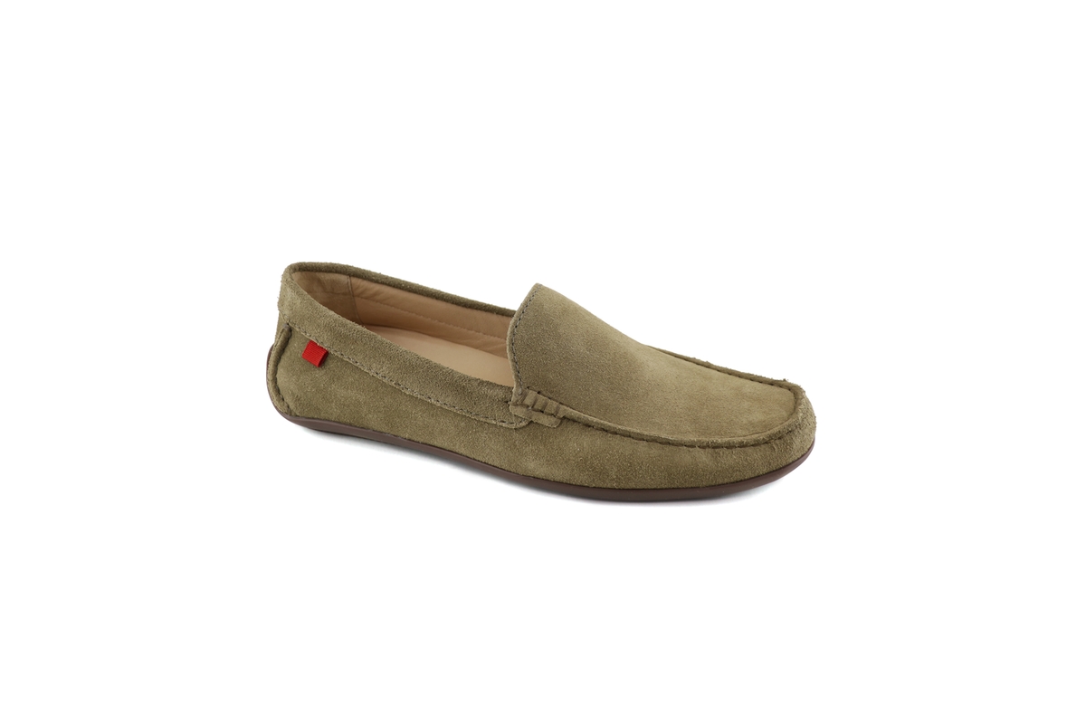 Men's Broadway Venetian Leather Loafer - Off white suede