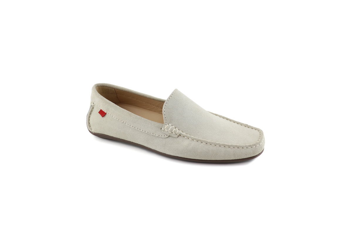 Men's Broadway Venetian Leather Loafer - Off white suede