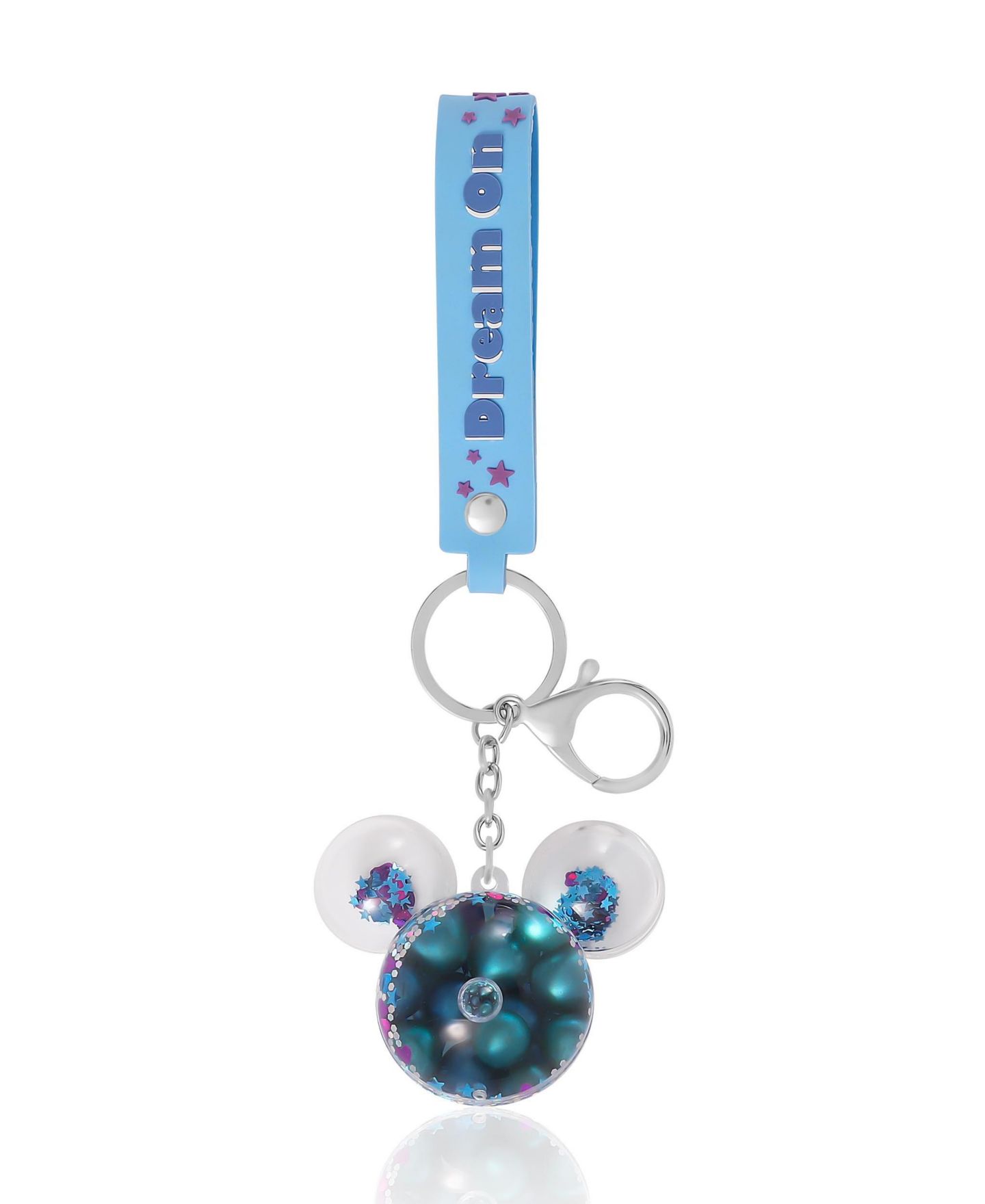 Брелок Disney Mickey Mouse Shaped Blue Liquid Keychain — фото 6