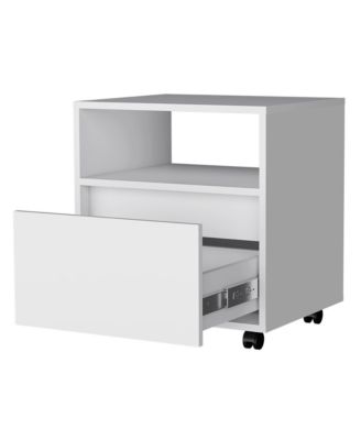 Tech-Integrated 1-Drawer Nightstand for Modern Homes