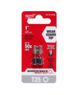 SHOCKWAVE T25 Torx Impact Insert Bits, 2-Pack