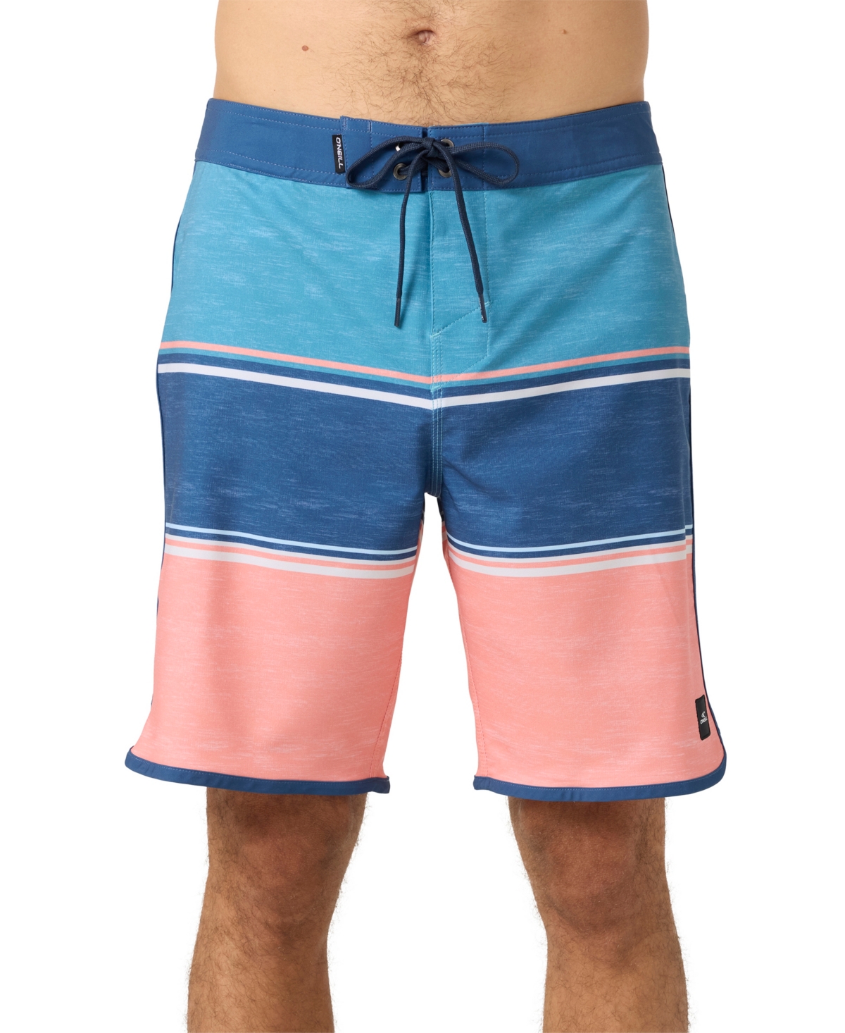 Men's Lennox Scallop BoardShorts - Coral