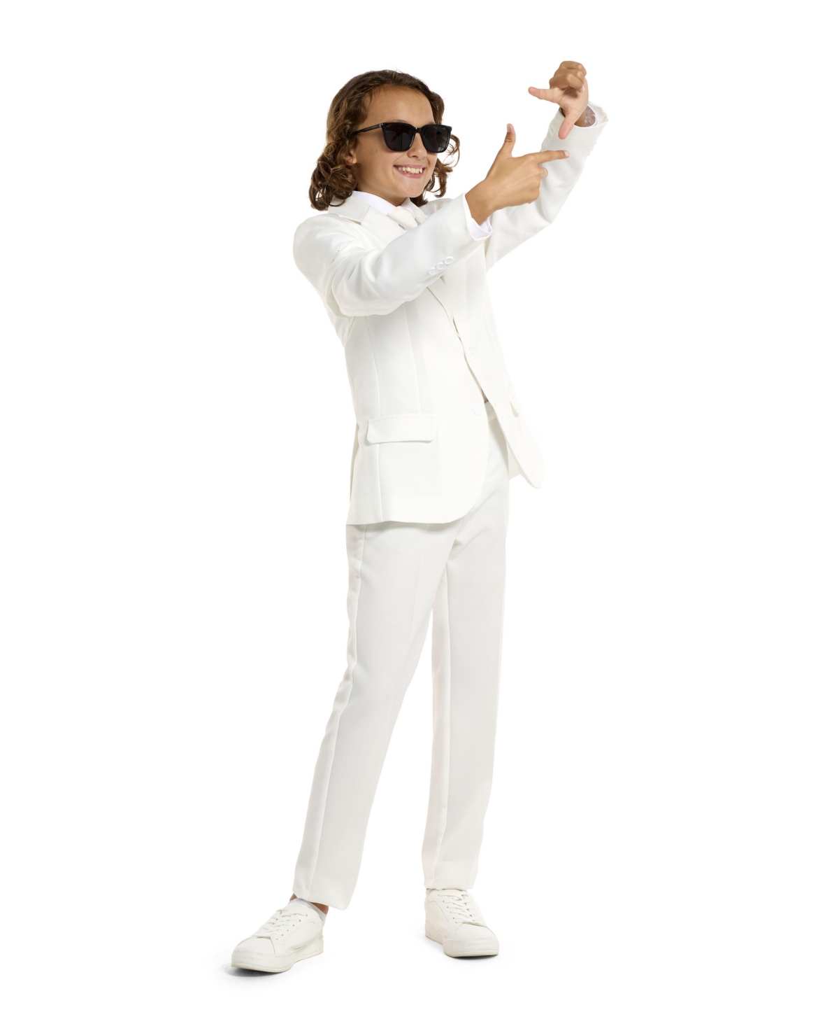 Opposuits Suitmeister Little And Big Boys Eye Catching Suit In White