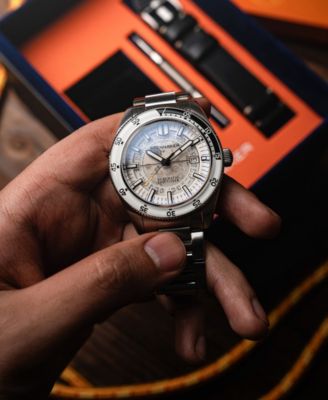 Men's Fleuss Automatic Severn Edition Solid Stainless Steel Bracelet Watch, 43mm