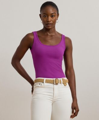 Lauren Ralph Lauren - Women's Stretch Cotton Tank Top
