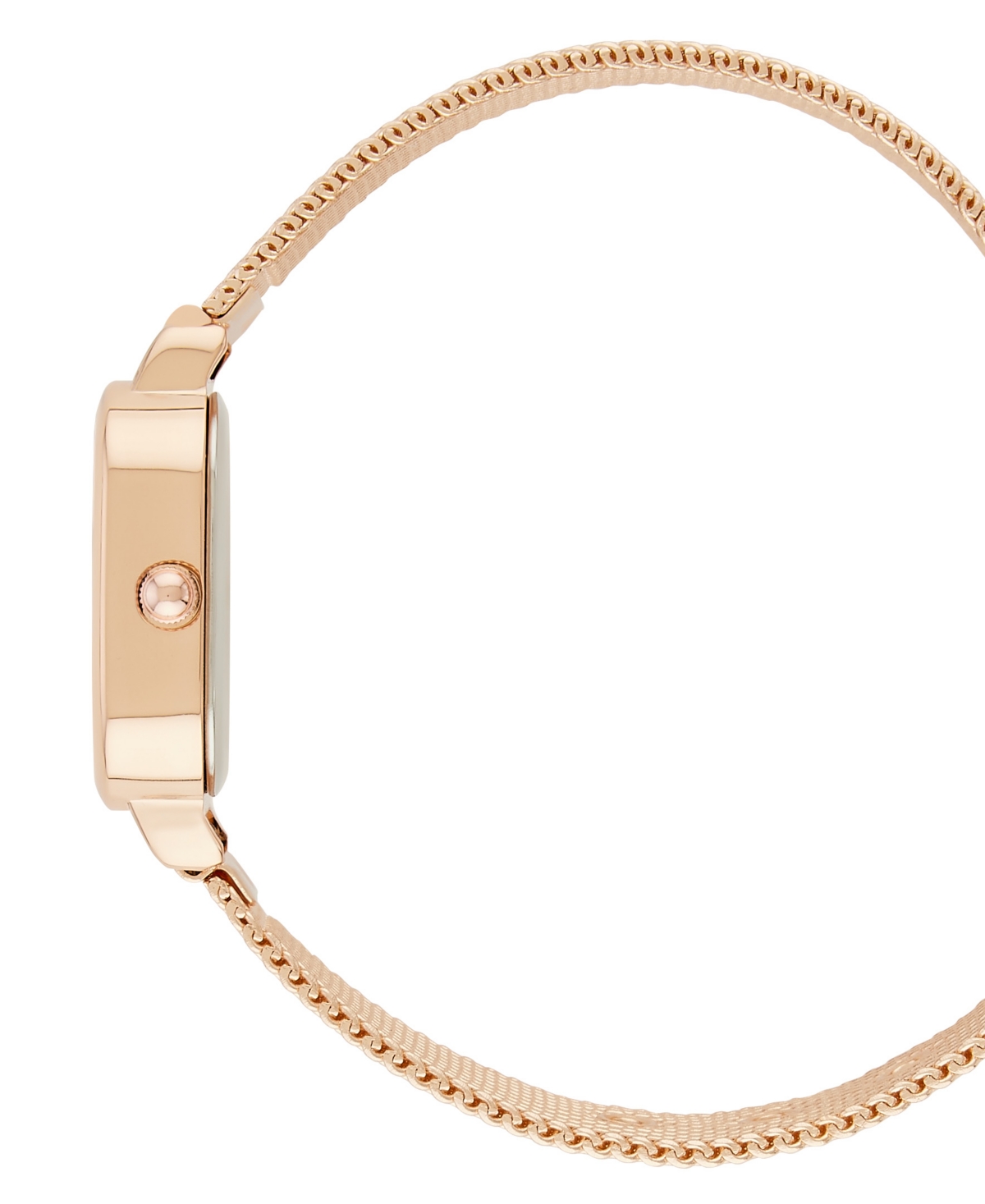 London Fog Unisex Exeter Rose Gold Alloy Mesh Strap Watch, 26mm In Rose Gold