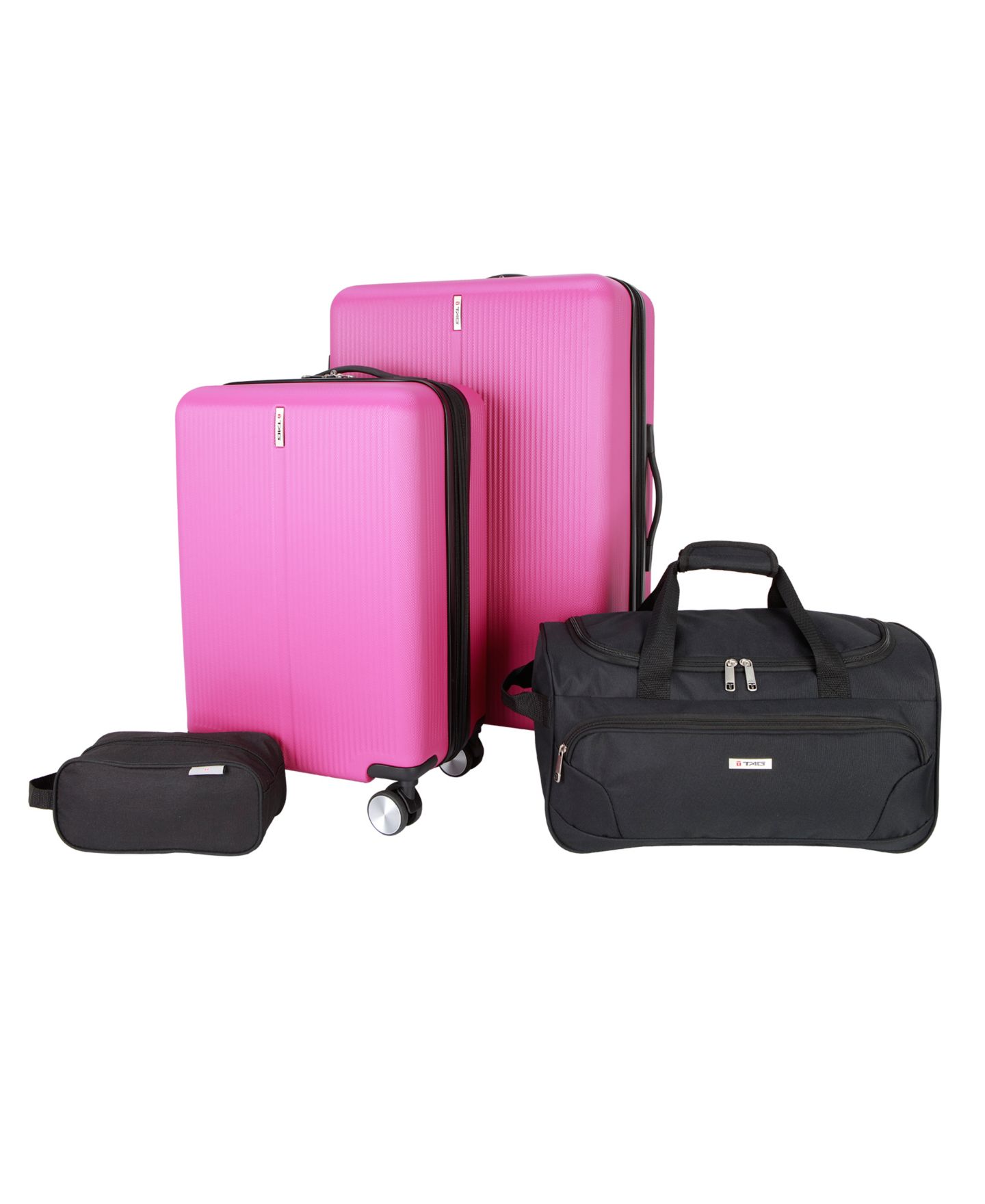 Чемоданы Tag Cityscape 4 Piece Hardside Luggage Set, Created for Macy's, цвет: Синий — фото 34