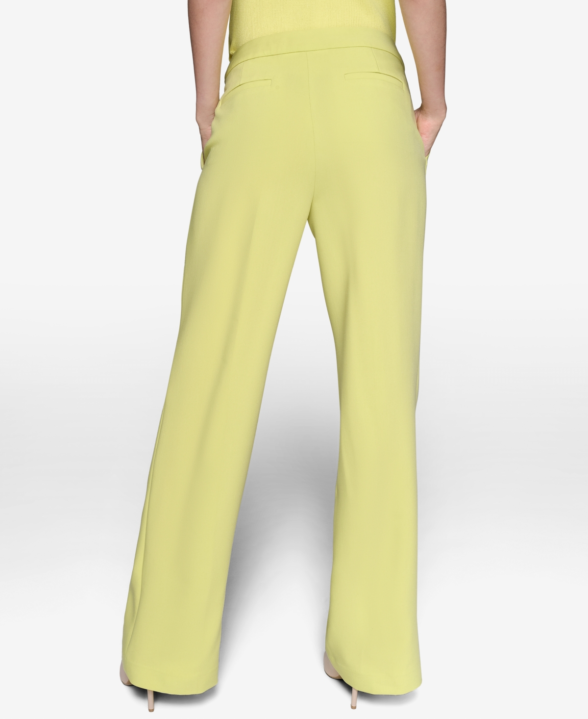 Karl Lagerfeld Women's Full Straight-leg Mid-rise Pants