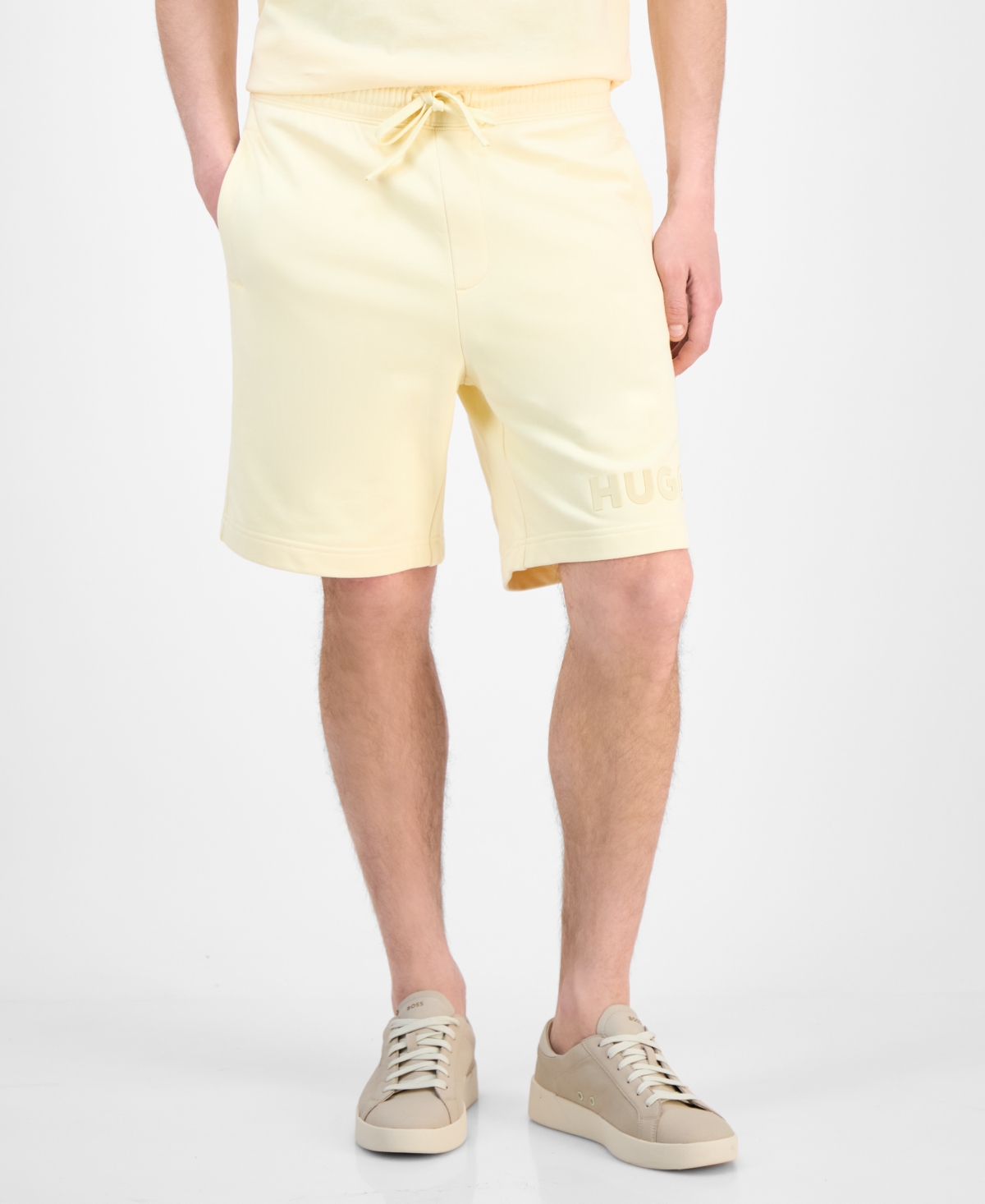 Hugo Boss Mens Dinkee Logo Graphic Cotton T Shirt Dinkoe Cotton Shorts