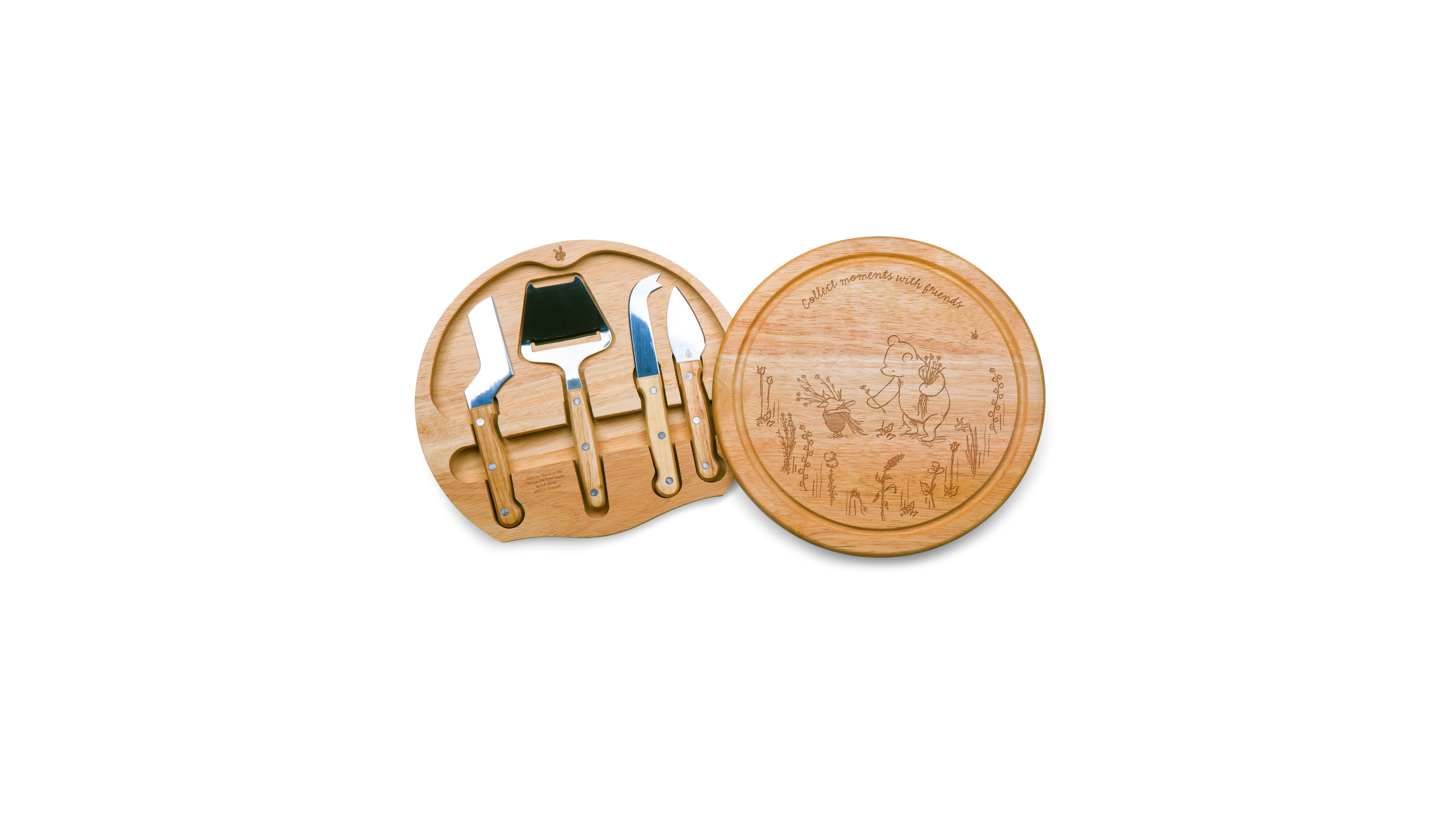 Toscana Disney Winnie The Pooh Circo Cheese Cutting Board Tools, Set of 5