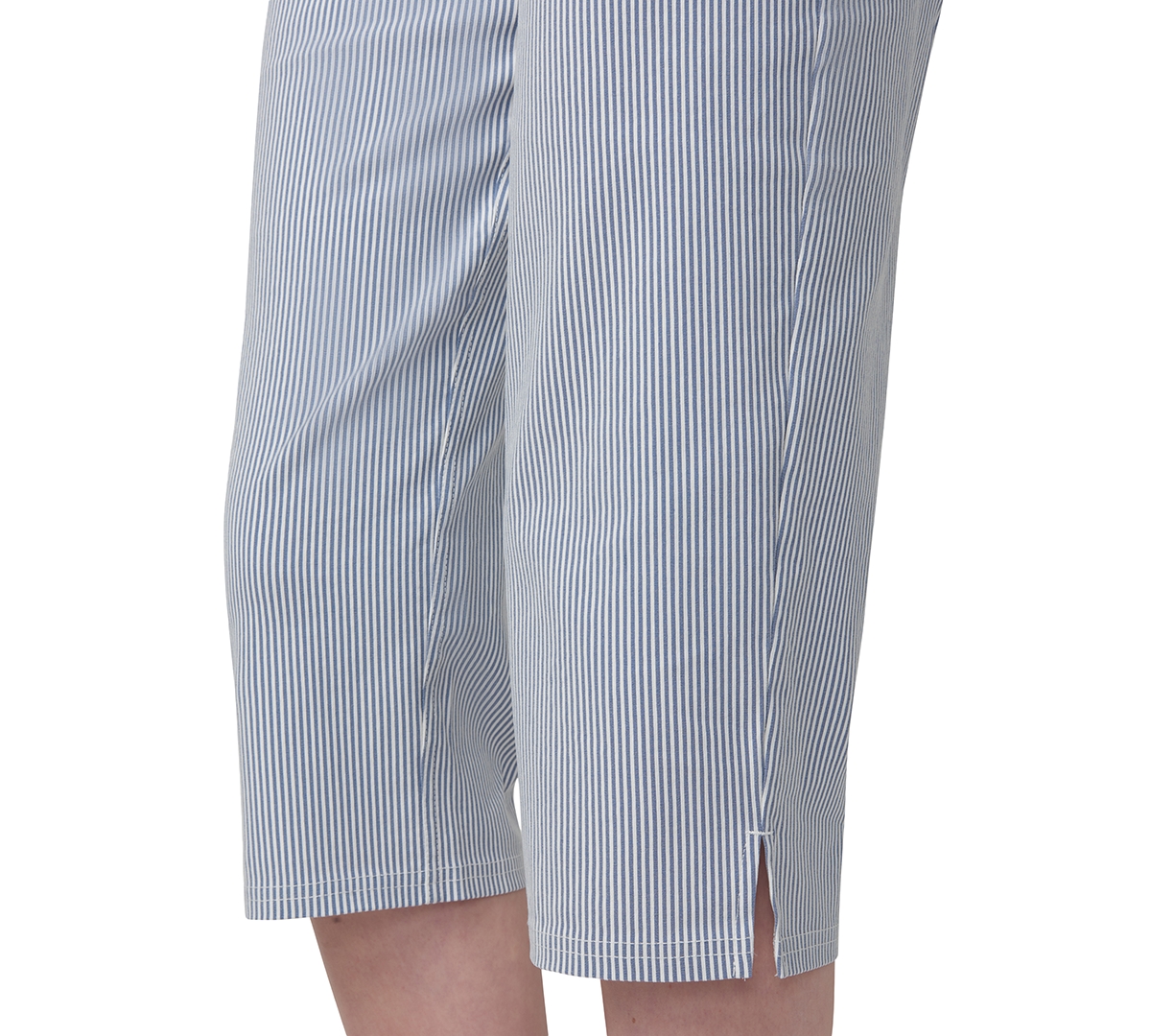 Hue Women's Spring Stripe Pedal Pusher Pants In Blue