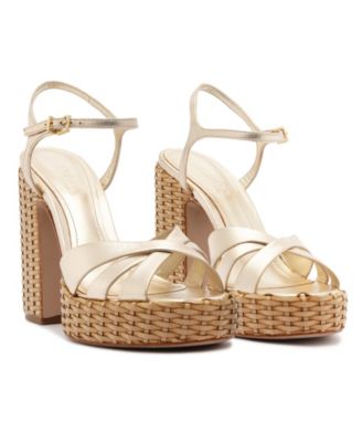 Women's Keefa High Straw Round Toe Sandals