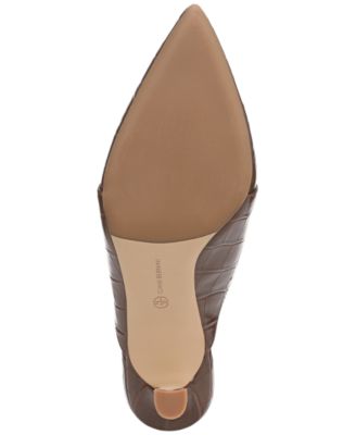 Women's Britaa Croco Kitten Heel Mules, Created for Macy's