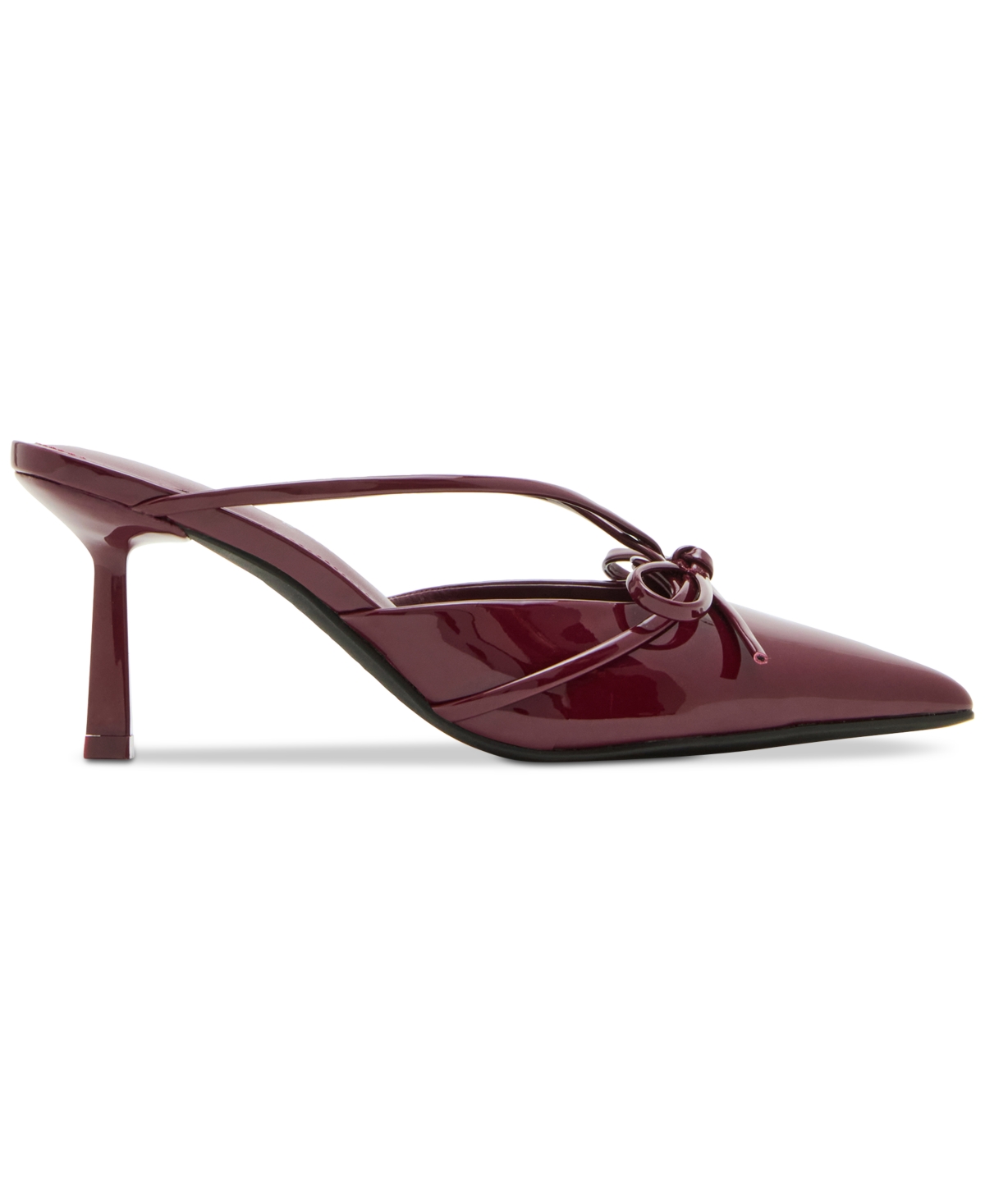 Madden Girl Bellsss Pointed-toe Bow Dress Mules In Burgundy