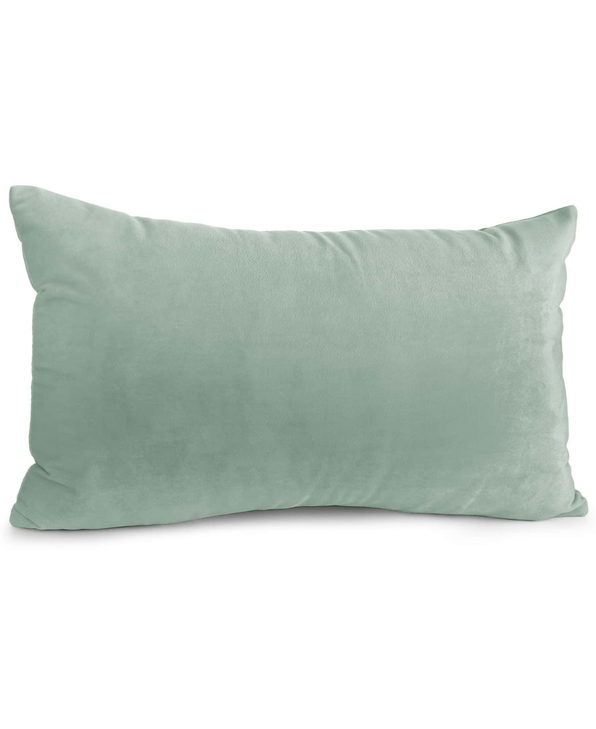 Nestl Elegant 2-pack Velvet Decorative Throw Pillows With Removeable Covers, 12" X 20" In Sage Green