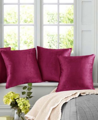 Elegant Velvet Removeable Cover 2-Pack Decorative Pillows, 20" x 20"