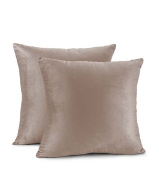 Elegant Velvet Removeable Cover 2-Pack Decorative Pillows, 20" x 20"