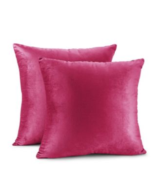 Elegant Velvet Removeable Cover 2-Pack Decorative Pillows, 22" x 22"