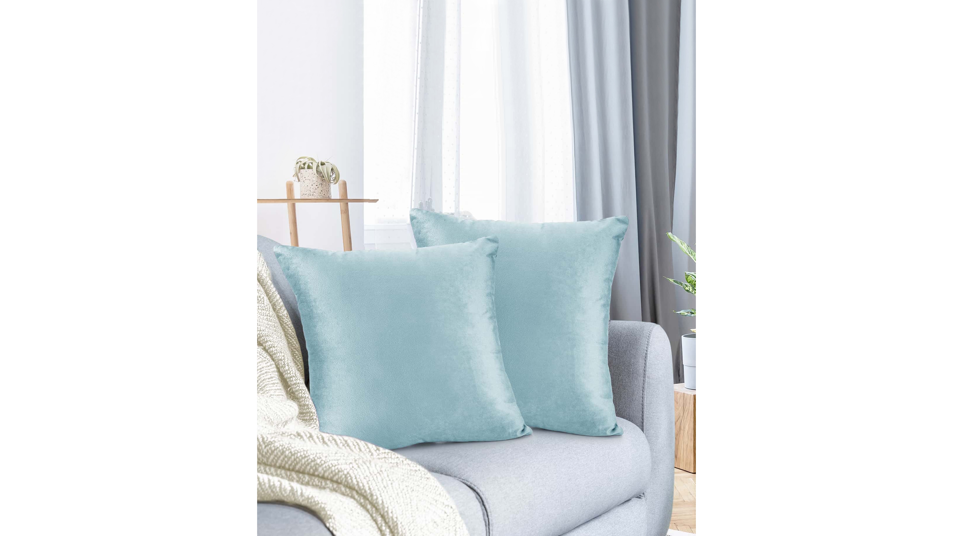 Nestl Elegant Velvet Removeable Cover 2-Pack Decorative Pillows, 24" x