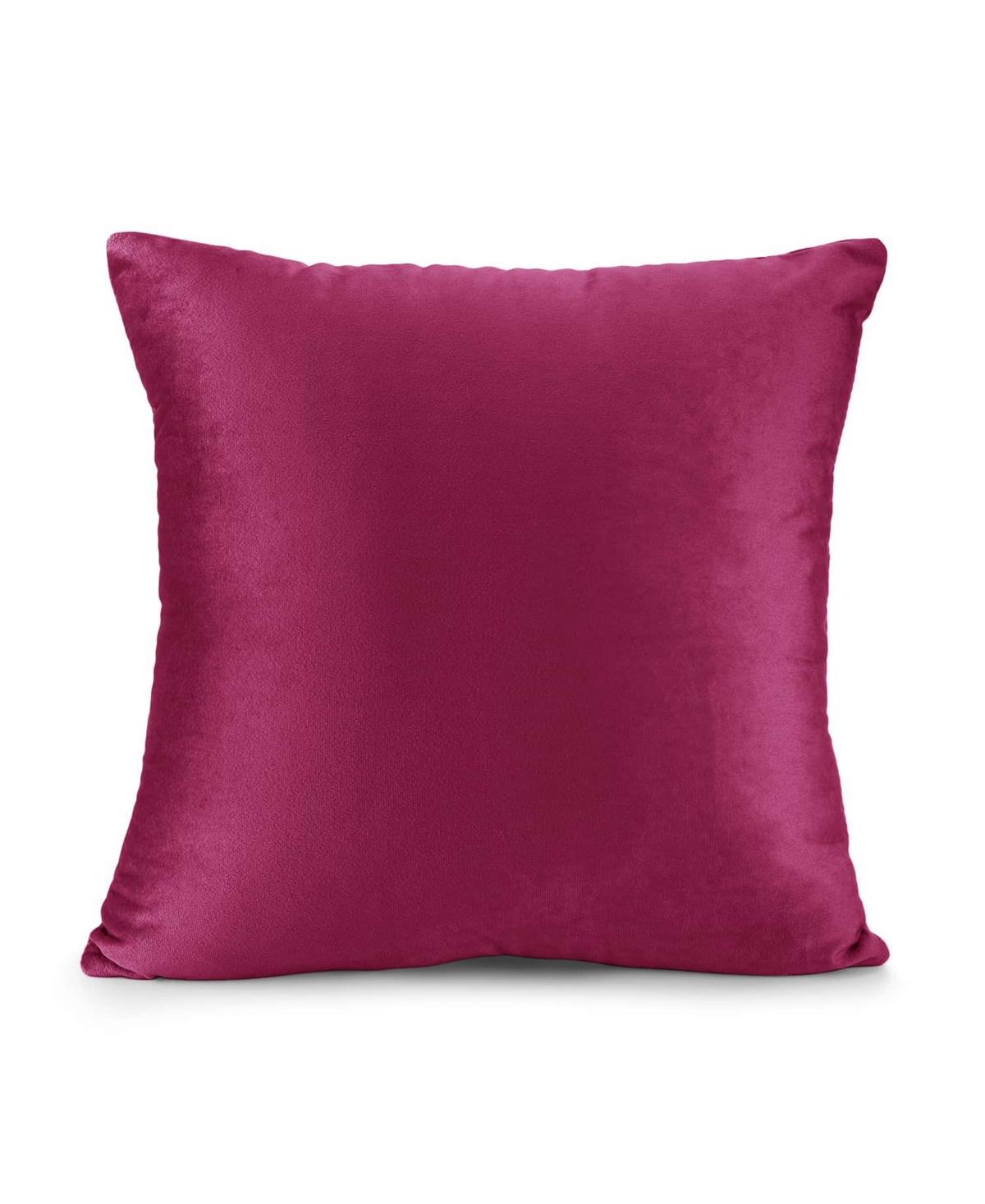 Nestl Elegant 2-pack Velvet Decorative Throw Pillows With Removeable Covers, 24" X 24" In Magenta