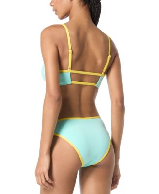 Women's Contrast-Trim Bralette Bikini Top, Exclusively at Macy's