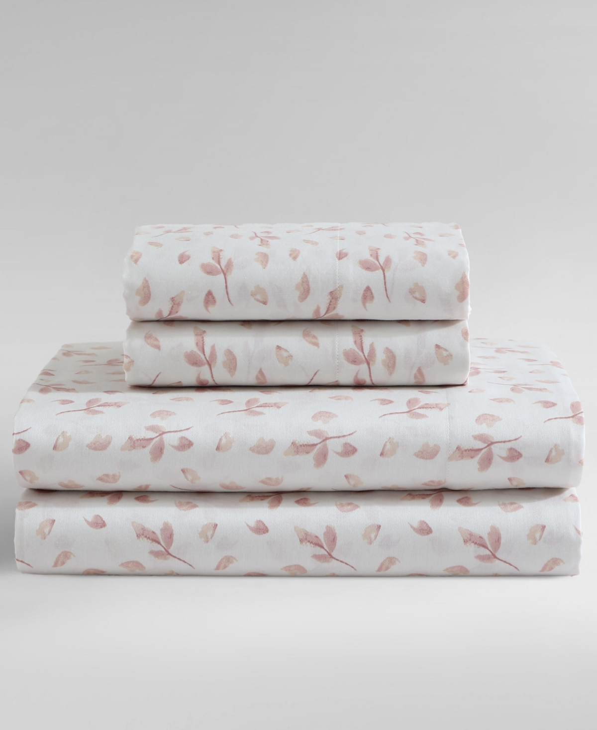 Calvin Klein Falling Petals Sheet Set In Falling Petals Pink