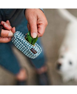 Proper Pup Poop Bag Dispenser: Houndstooth - Blue/White