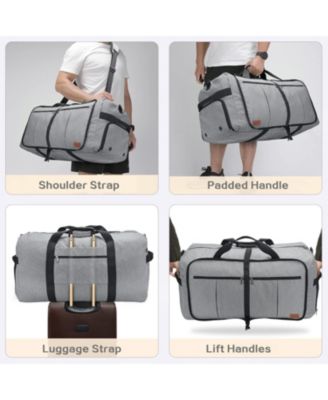 120L Travel Duffle Bag for Men and Women, Large Foldable Duffel Bag for Travel with Shoe Compartment Overnight Weekender Bag Gym Bag Water & Tear Resistant