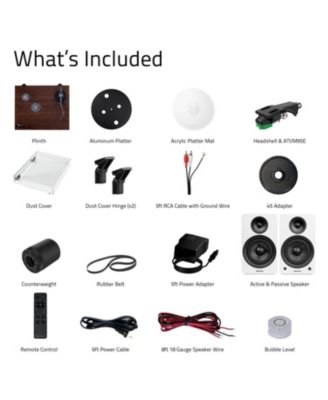 RT81+ Elite Vinyl Turntable and Ai61 6.5" Stereo Bookshelf Speakers