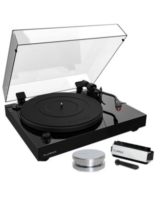 RT83 Turntable with Ortofon 2M Red, Speed Control Motor, Record Weight & Vinyl Cleaning Kit – High Fidelity Record Player
