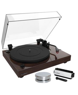 RT83 Turntable with Ortofon 2M Red, Speed Control Motor, Record Weight & Vinyl Cleaning Kit – High Fidelity Record Player