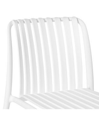 7-Piece Outdoor Patio Dining Table Set with Stackable Patio Chairs