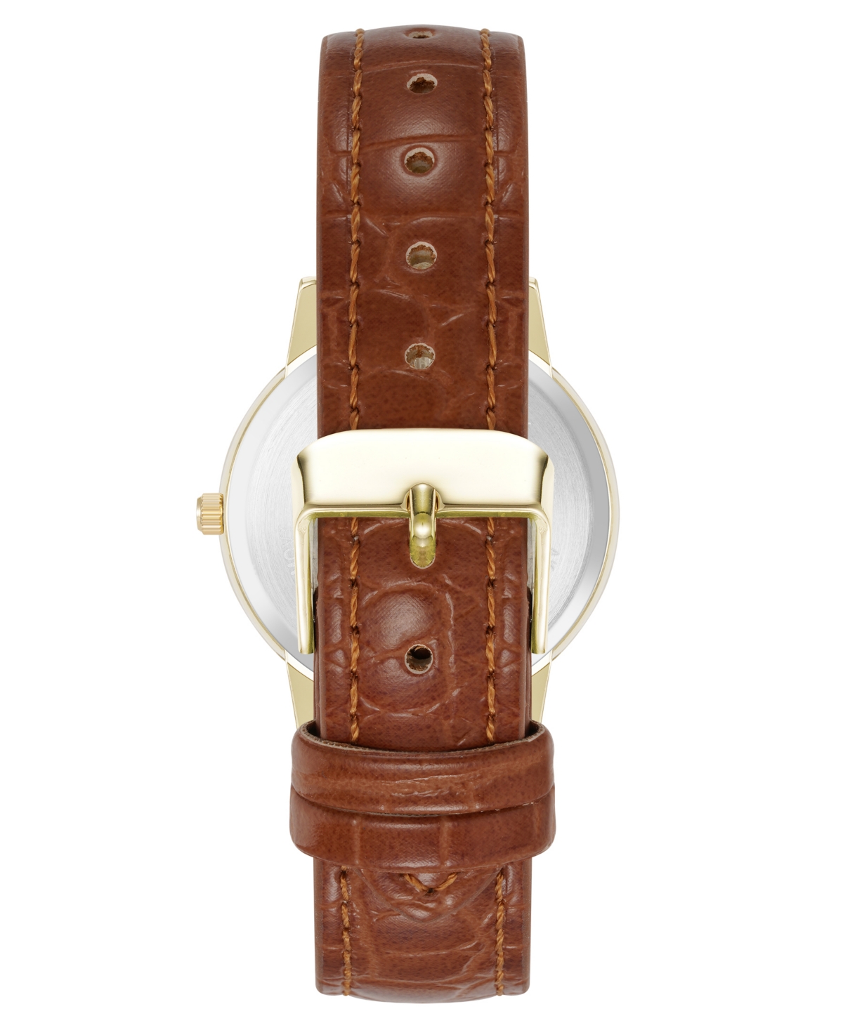 Shop Anne Klein Women's Quartz Casual Brown Polyurethane Leather And Gold-tone Metal Alloy Boyfriend Watch, 34mm In Brown,gold-tone