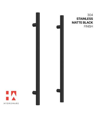 Round Series Door Handle - Black - 60-Inches