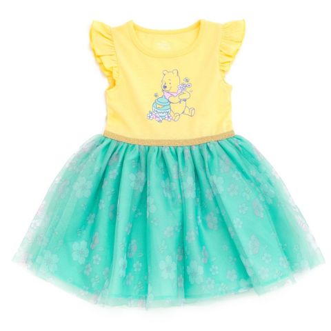 Платье Winnie the Pooh Flutter Sleeve Tulle Tutu Dress для девочек-малышей, цвет: Жёлтый