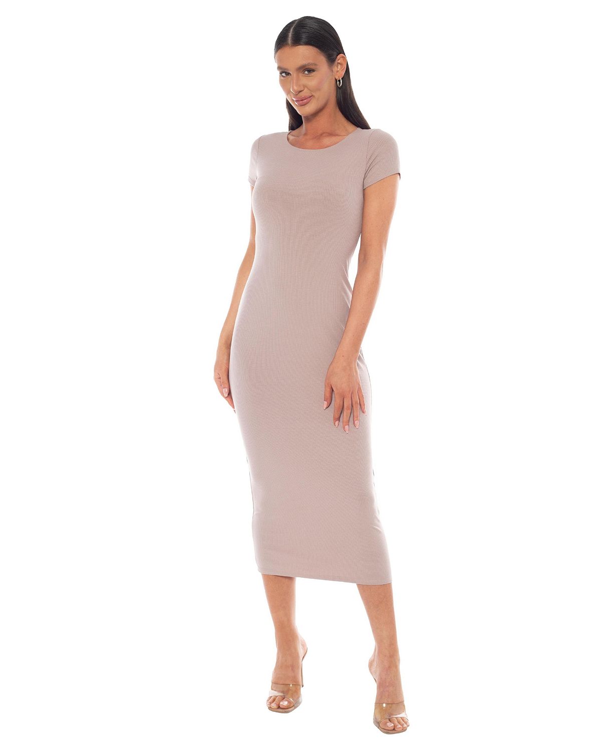 Women's Rib Maxi T-Shirt Dress