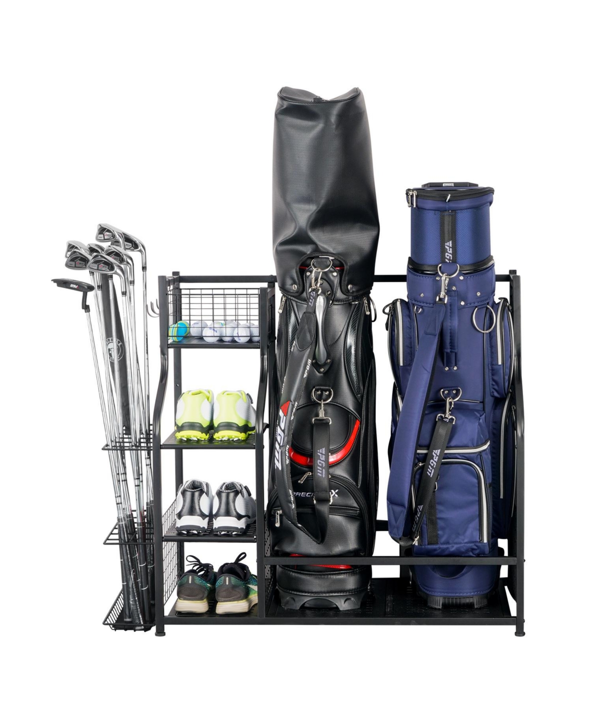 Golf Storage Garage Organizer and Other Golfing Equipment Rack