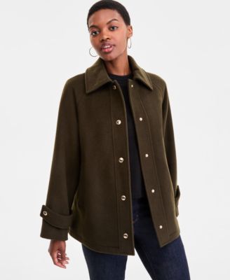 Michael Kors - Women's Collared Button-Front Coat