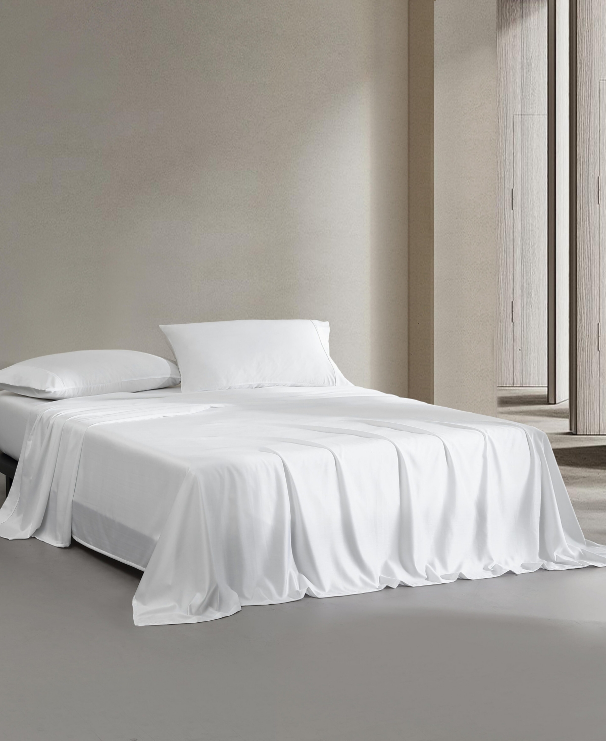 Calvin Klein Rekoop Solid 400-thread Count Sateen 4-pc. Sheet Set, King