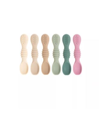 Toddler Spoons Self Feeding Spoons - 6+ Months Spoons First Stage Led Weaning BPA Free Teething Spoons