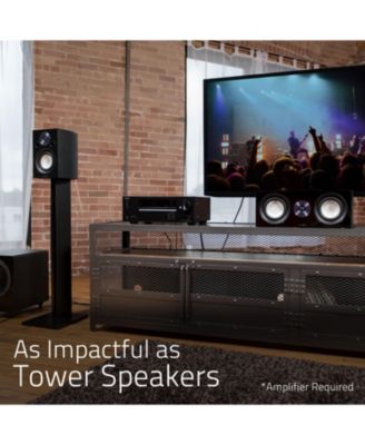 Reference High Performance 2-Way Bookshelf and Surround Speakers for a 2-Channel Stereo or Home Theater System