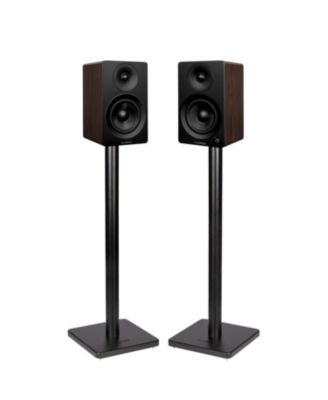 Ai41 Powered 2-Way 2.0 Stereo Bookshelf Speakers with Speaker Stands 5" Drivers 90W Amplifier for Turntable Bluetooth 5 Wireless Music Streaming with RCA Optical Subwoofer Out