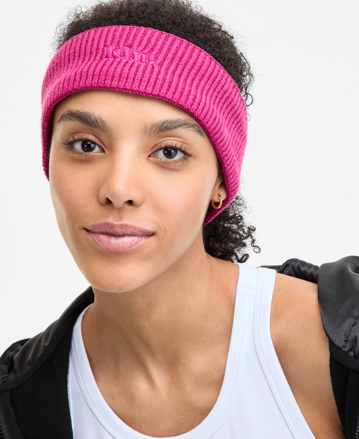 Satin-Lined Headband - Magenta