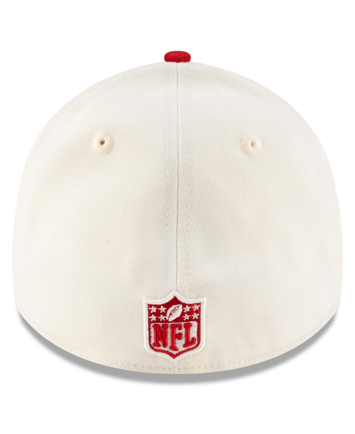Shop New Era Men's Cream/scarlet San Francisco 49ers 2025 Nfl Draft 39thirty Flex Hat In Cream,scarlet
