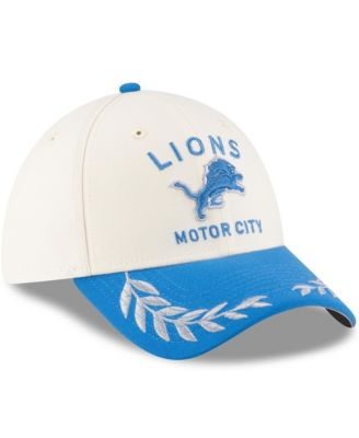 Men's Cream/Blue Detroit Lions 2025 NFL Draft 39THIRTY Flex Hat
